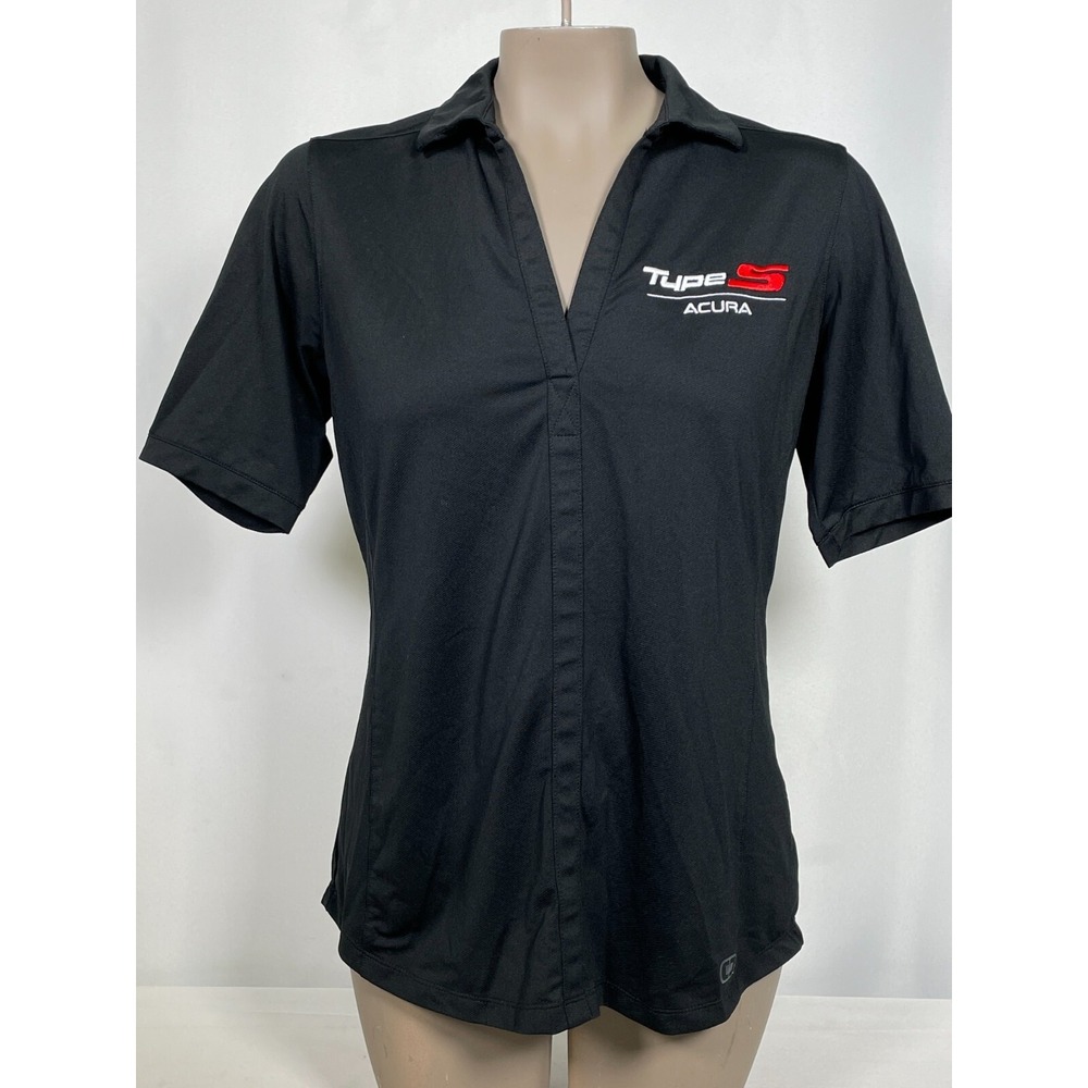 Acura Type S OGIO Black Performance Polo Shirt Women's MEDIUM